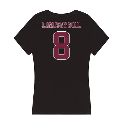 Fordham - NCAA Football : Nate Lindsey-Gill - Women's V-Neck T-Shirt-1