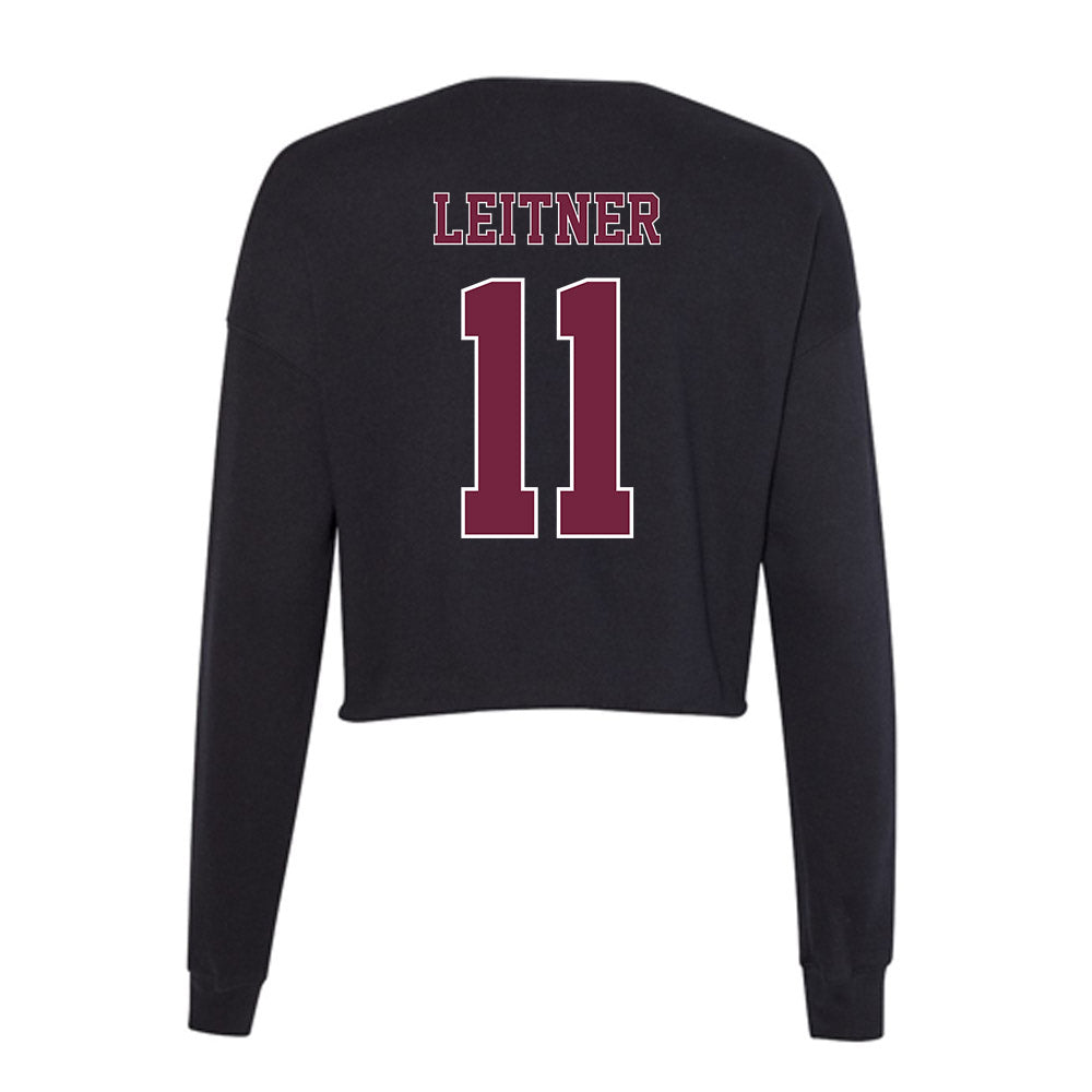 Fordham - NCAA Men's Soccer : Bennett Leitner - Women's Cropped Crew Fleece-1