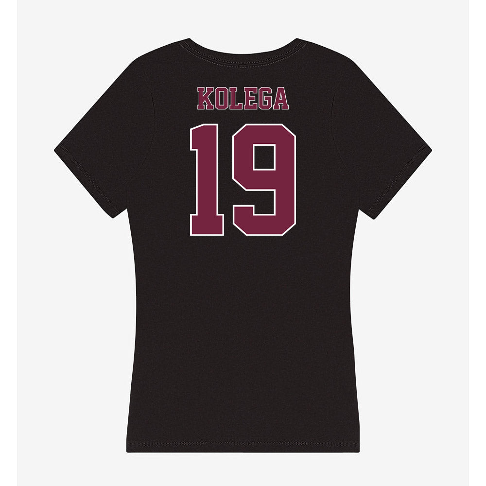 Fordham - NCAA Men's Soccer : Niko Kolega - Women's V-Neck T-Shirt-1