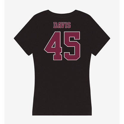 Fordham - NCAA Football : Tyler Davis - Women's V-Neck T-Shirt-1