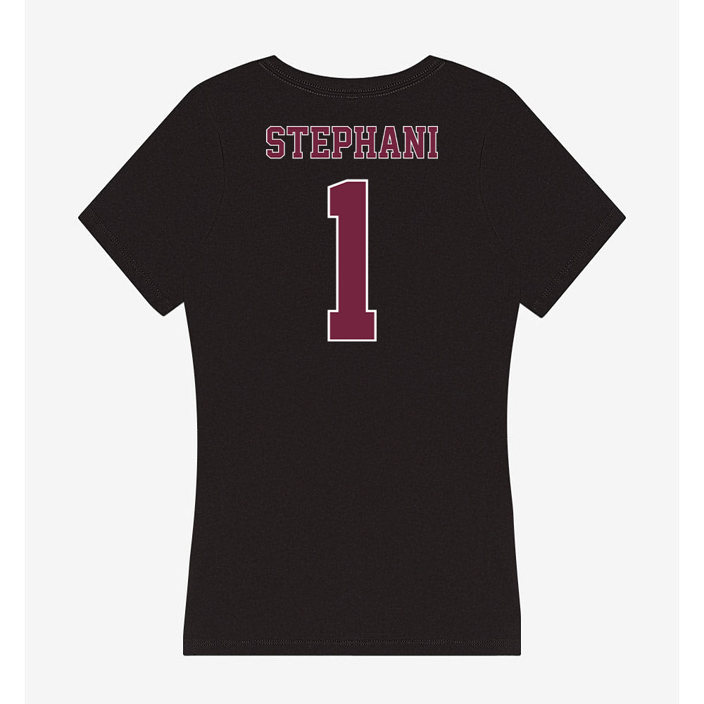 Fordham - NCAA Men's Soccer : Tristan Stephani - Women's V-Neck T-Shirt-1