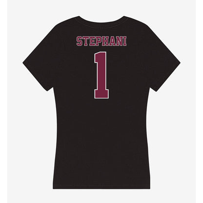 Fordham - NCAA Men's Soccer : Tristan Stephani - Women's V-Neck T-Shirt-1