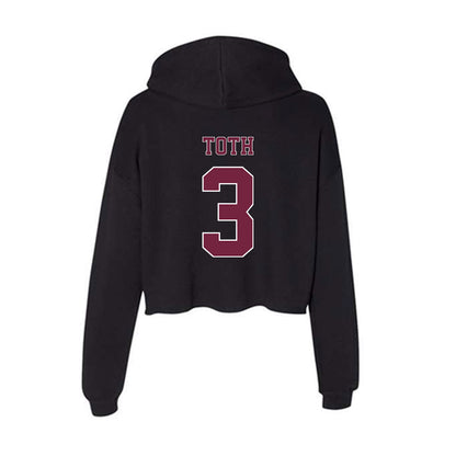 Fordham - NCAA Men's Water Polo : Andras Toth - Women's Crop Fleece Hoodie-1