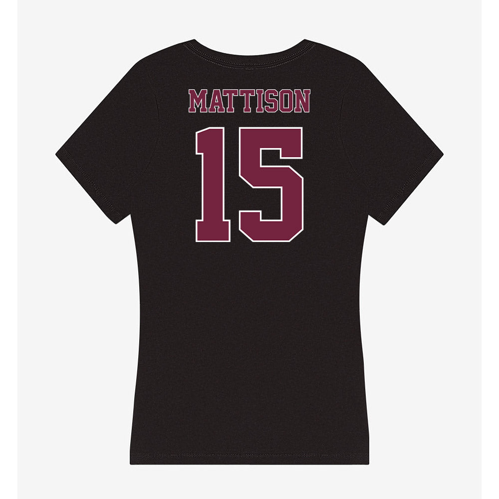 Fordham - NCAA Men's Soccer : Ryan Mattison - Women's V-Neck T-Shirt-1