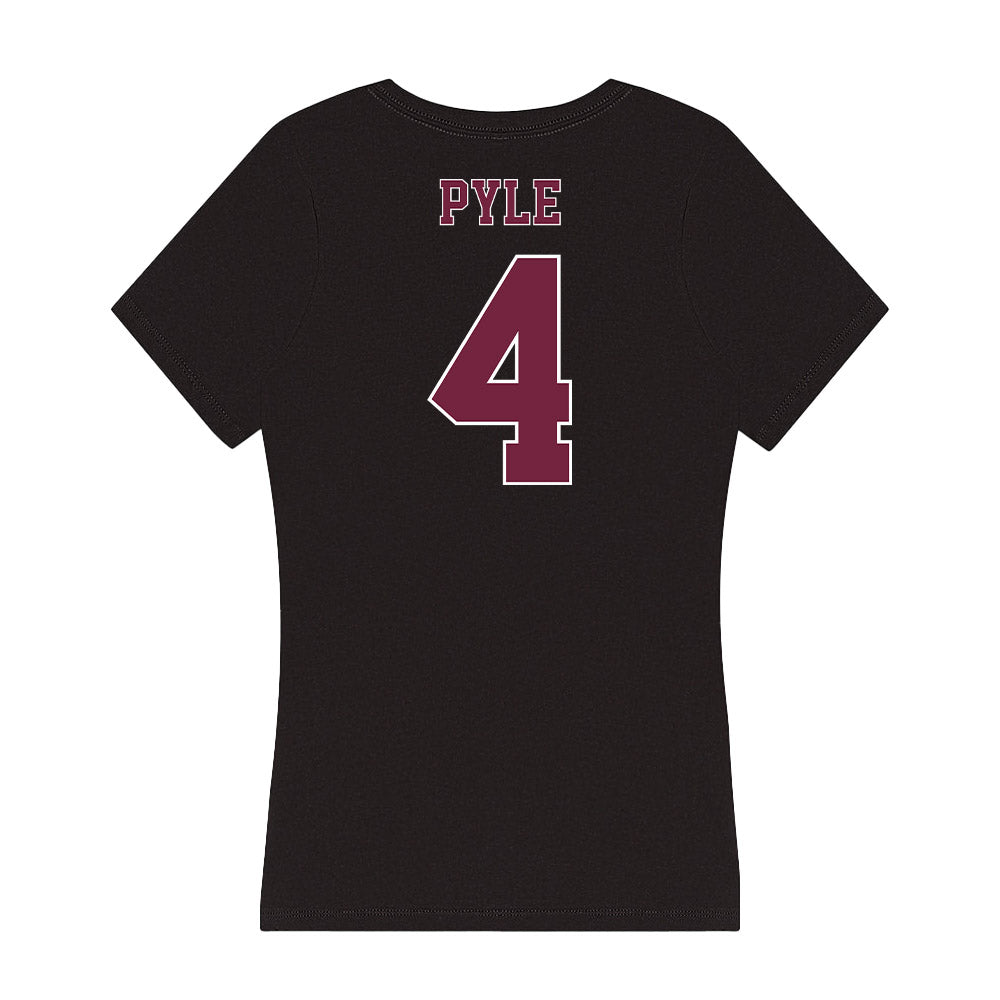 Fordham - NCAA Women's Volleyball : Alexa Pyle - Women's V-Neck T-Shirt-1