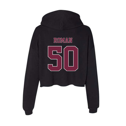 Fordham - NCAA Football : Connor Roman - Women's Crop Fleece Hoodie-1