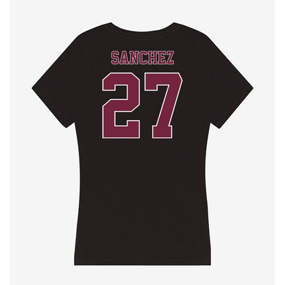 Fordham - NCAA Men's Soccer : Sebastian Sanchez - Women's V-Neck T-Shirt-1