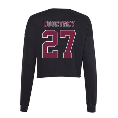 Fordham - NCAA Football : Mike Courtney - Women's Cropped Crew Fleece-1