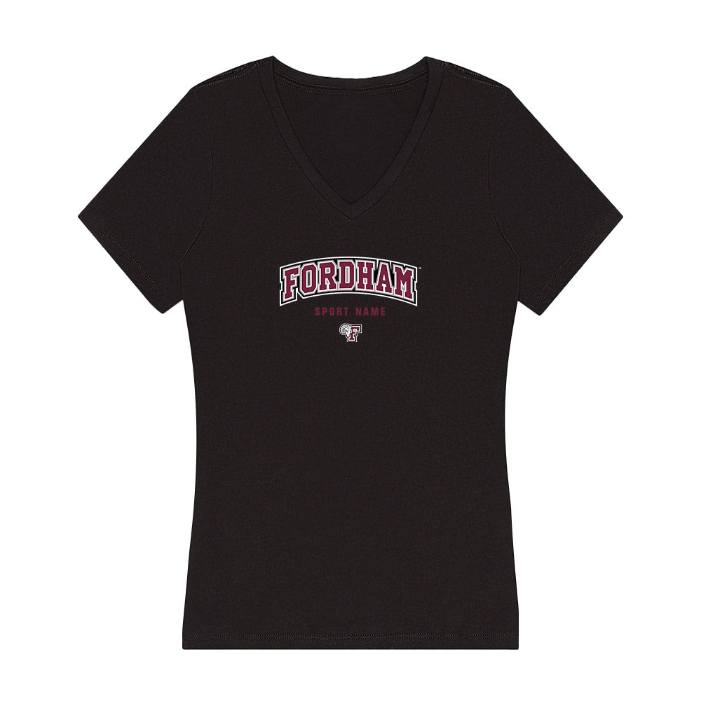 Fordham - NCAA Women's Basketball : Precious Omoshola - Women's V-Neck T-Shirt-0