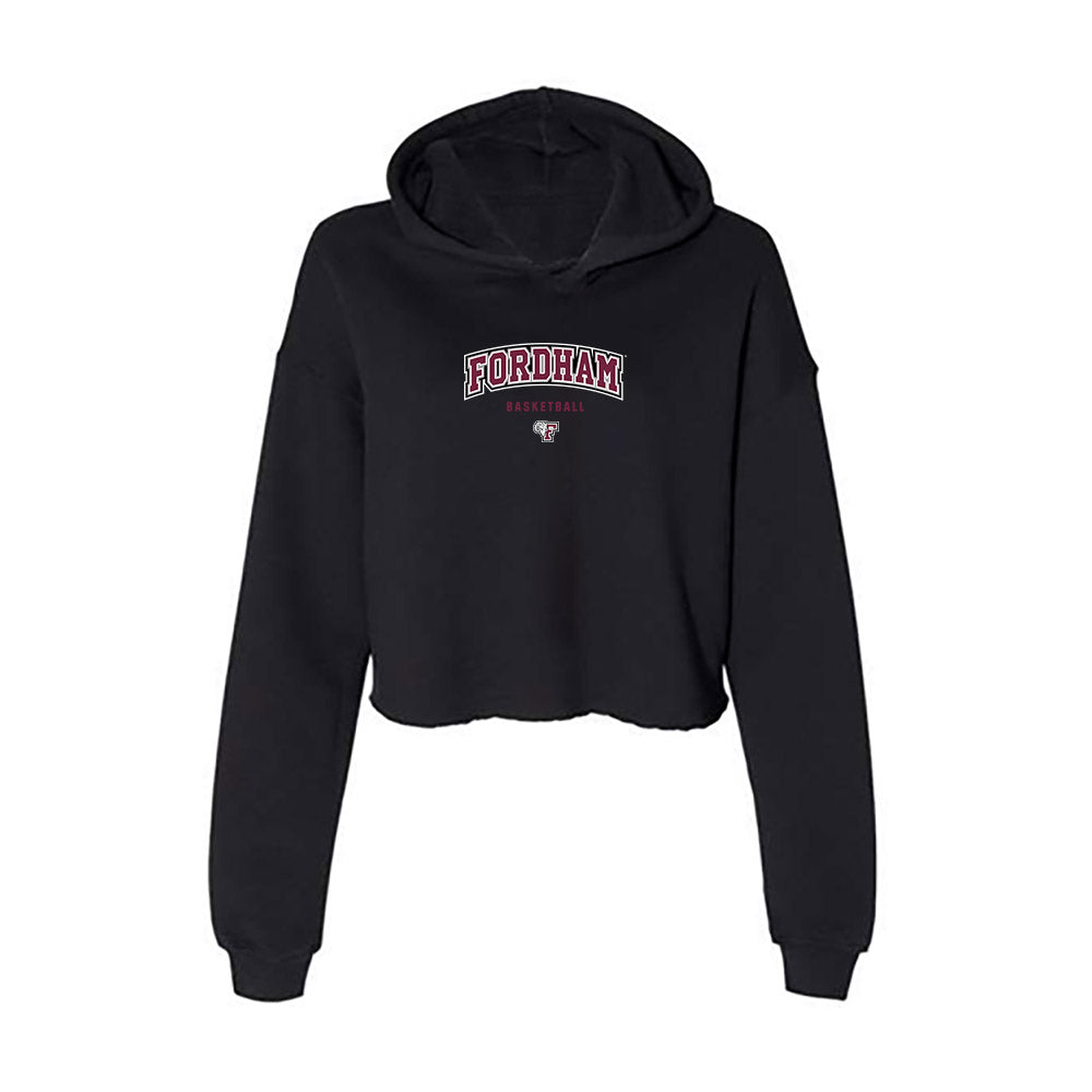 Fordham - NCAA Women's Basketball : Miya Giles - Jones - Women's Crop Fleece Hoodie-0