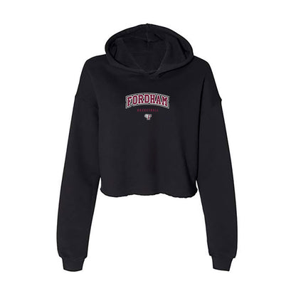 Fordham - NCAA Women's Basketball : Miya Giles - Jones - Women's Crop Fleece Hoodie-0