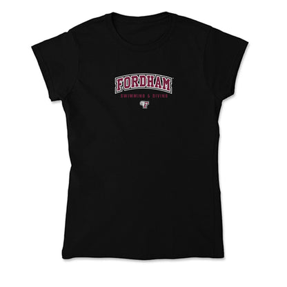 Fordham - NCAA Men's Swimming & Diving : Alex Ayers - Soft Style Women’s T-Shirt-0