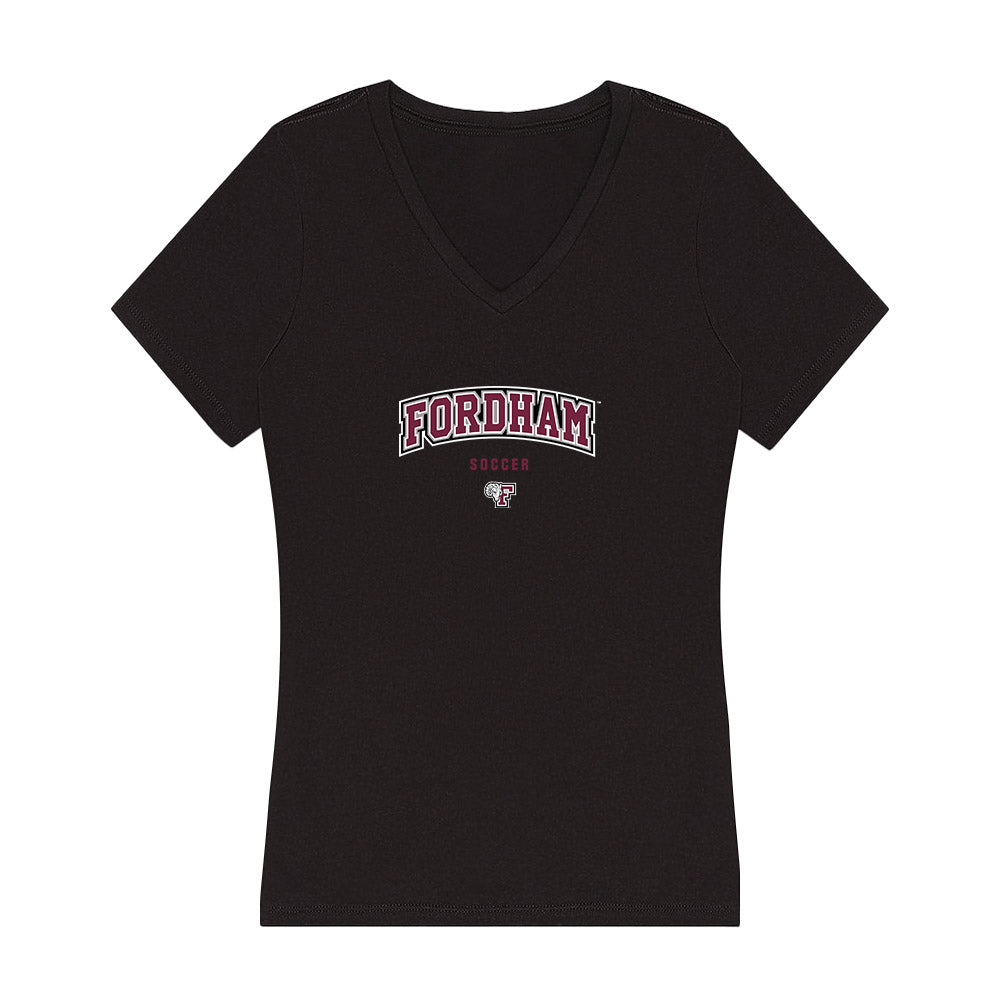 Fordham - NCAA Men's Soccer : Bennett Leitner - Women's V-Neck T-Shirt-0