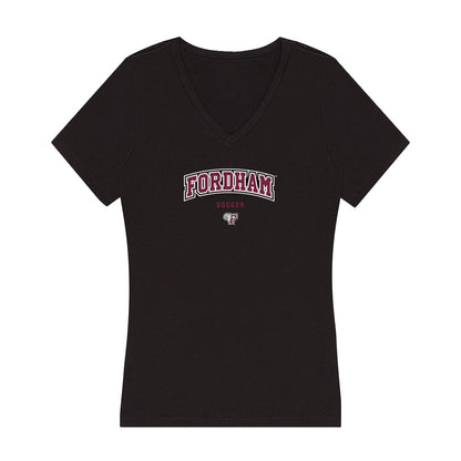 Fordham - NCAA Women's Soccer : Addison Green - Women's V-Neck T-Shirt-0