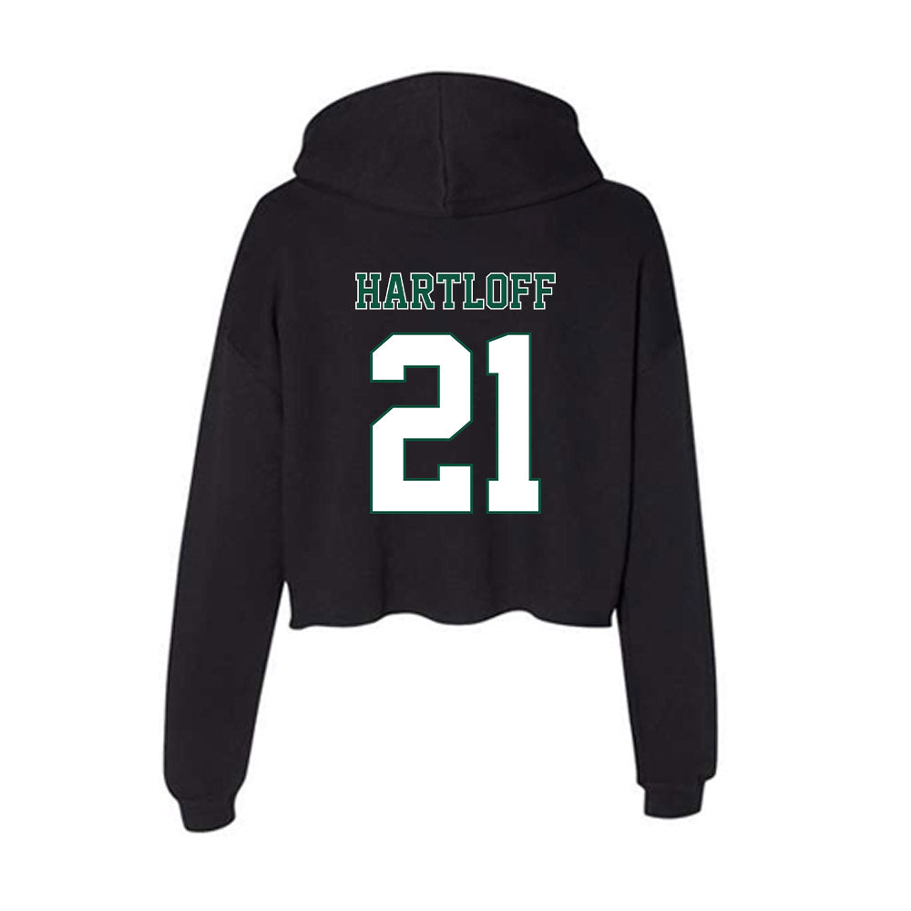 Northeastern State - NCAA Men's Basketball : Caison Hartloff - Women's Crop Fleece Hoodie-1