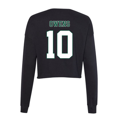 Northeastern State - NCAA Football : Marvelous Owens - Women's Cropped Crew Fleece-1