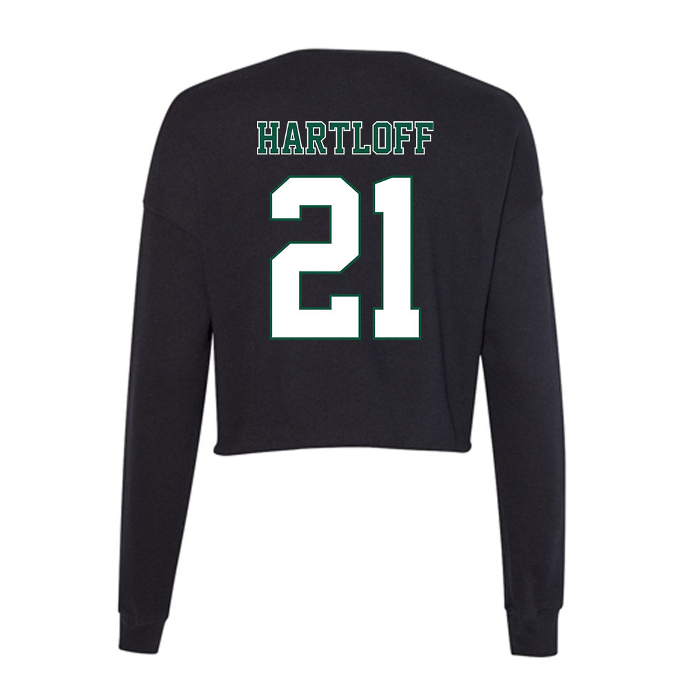 Northeastern State - NCAA Men's Basketball : Caison Hartloff - Women's Cropped Crew Fleece-1