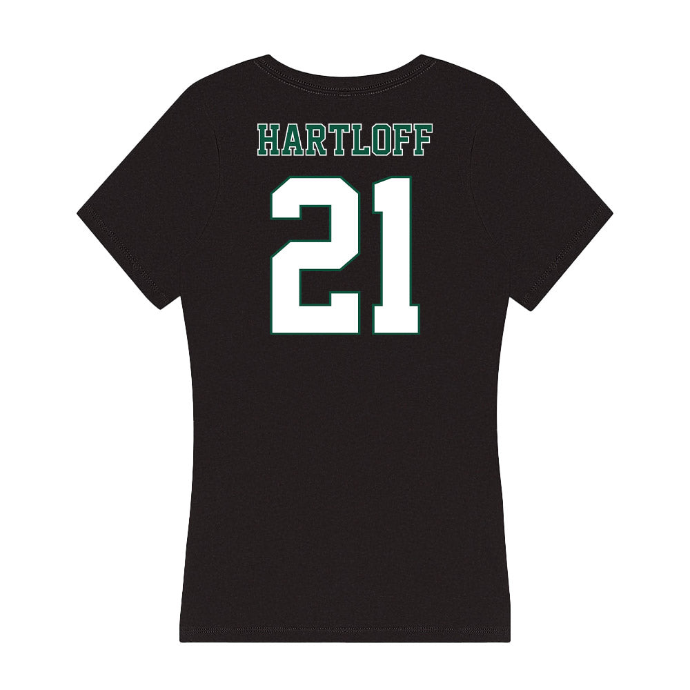 Northeastern State - NCAA Men's Basketball : Caison Hartloff - Women's V-Neck T-Shirt-1