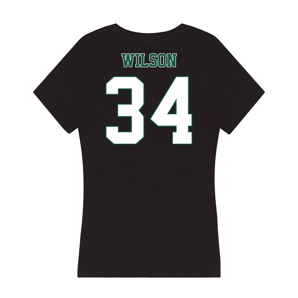 Northeastern State - NCAA Football : Donniel Wilson - Women's V-Neck T-Shirt-1
