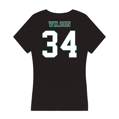 Northeastern State - NCAA Football : Donniel Wilson - Women's V-Neck T-Shirt-1