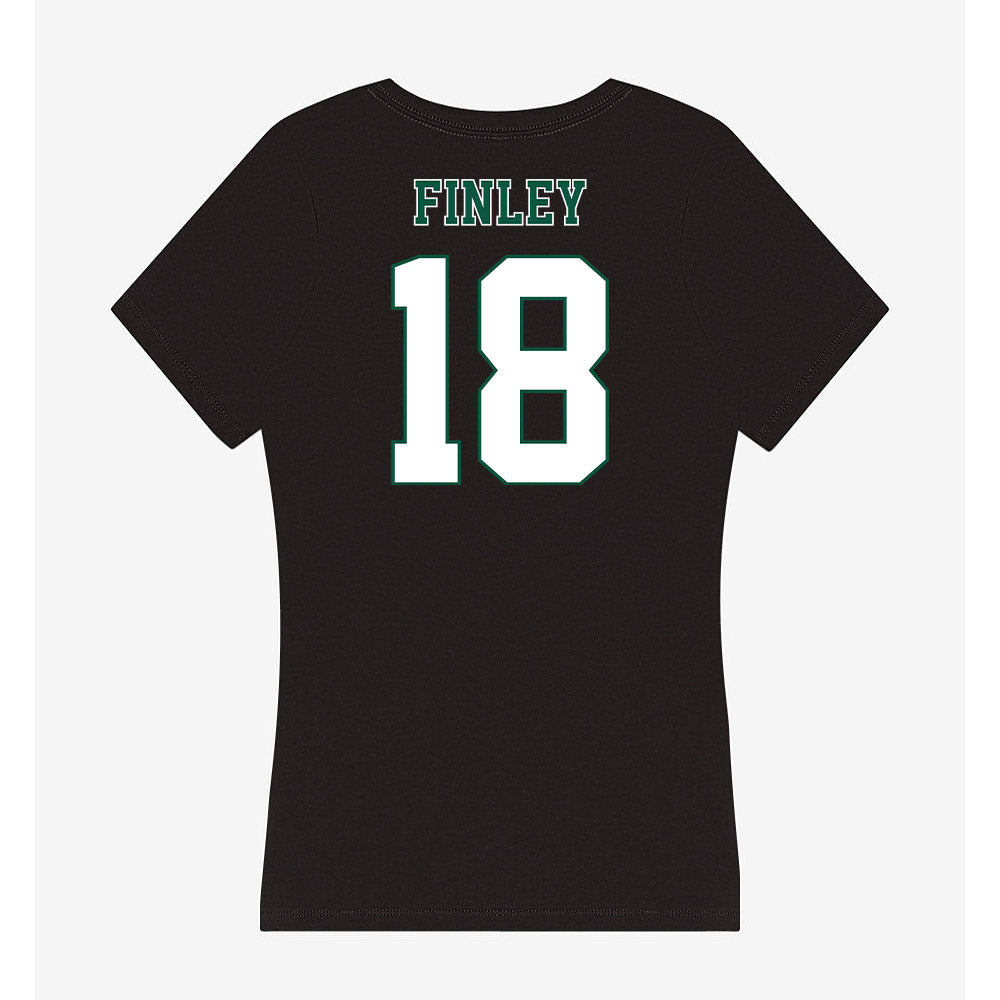 Northeastern State - NCAA Football : Kod Finley - Women's V-Neck T-Shirt-1