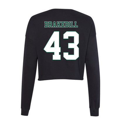 Northeastern State - NCAA Football : Kale Brakebill - Women's Cropped Crew Fleece-1