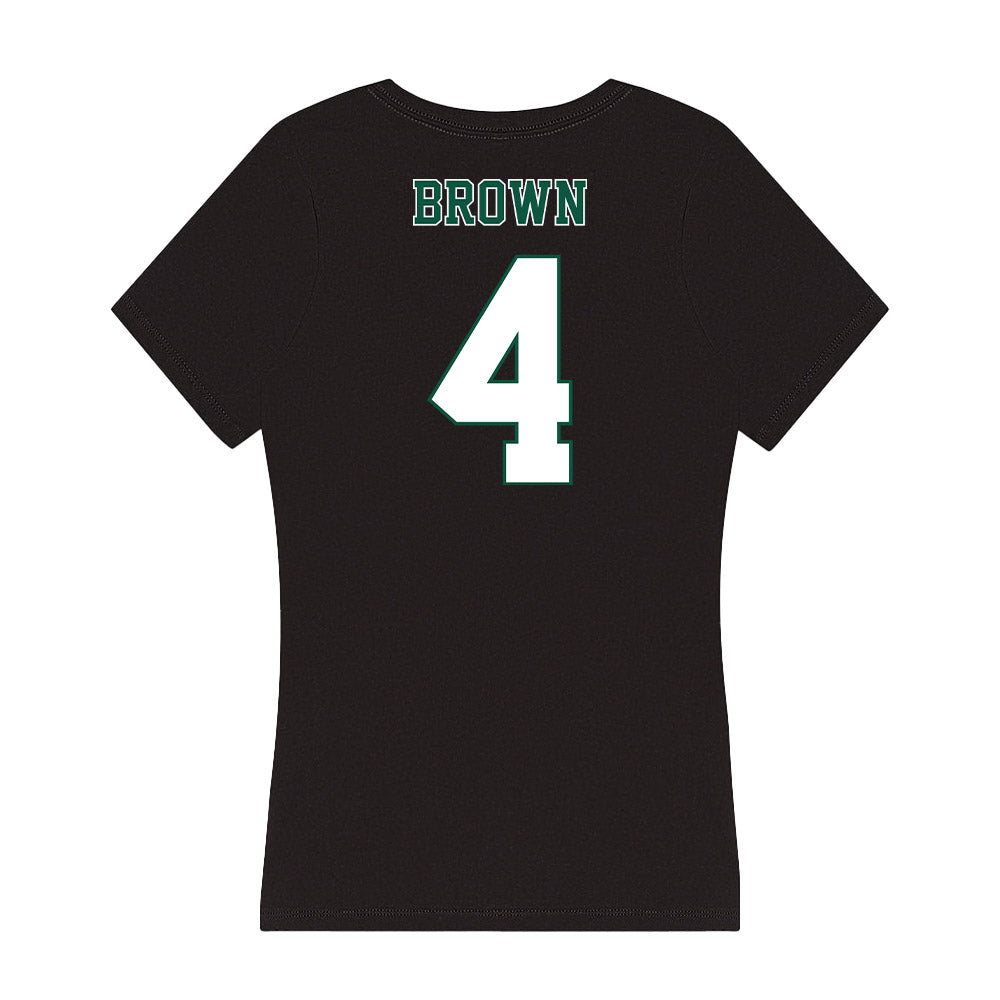 Northeastern State - NCAA Women's Basketball : Aubrey Brown - Women's V-Neck T-Shirt-1