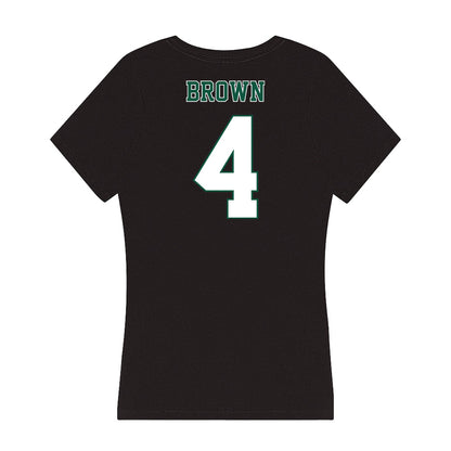 Northeastern State - NCAA Women's Basketball : Aubrey Brown - Women's V-Neck T-Shirt-1