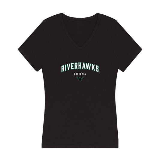 Northeastern State - NCAA Softball : Brynn Burchfield - Women's V-Neck T-Shirt-0