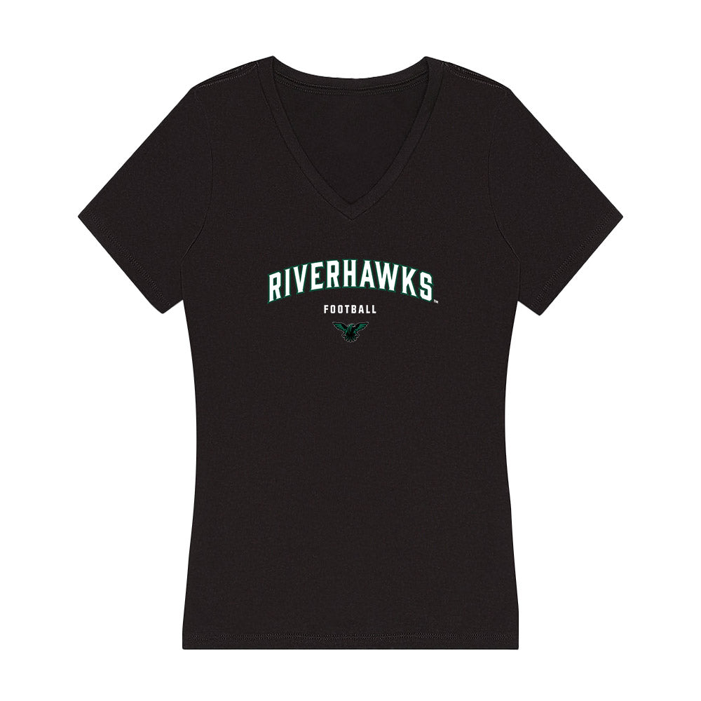 Northeastern State - NCAA Football : Cayson Badley - Women's V-Neck T-Shirt-0