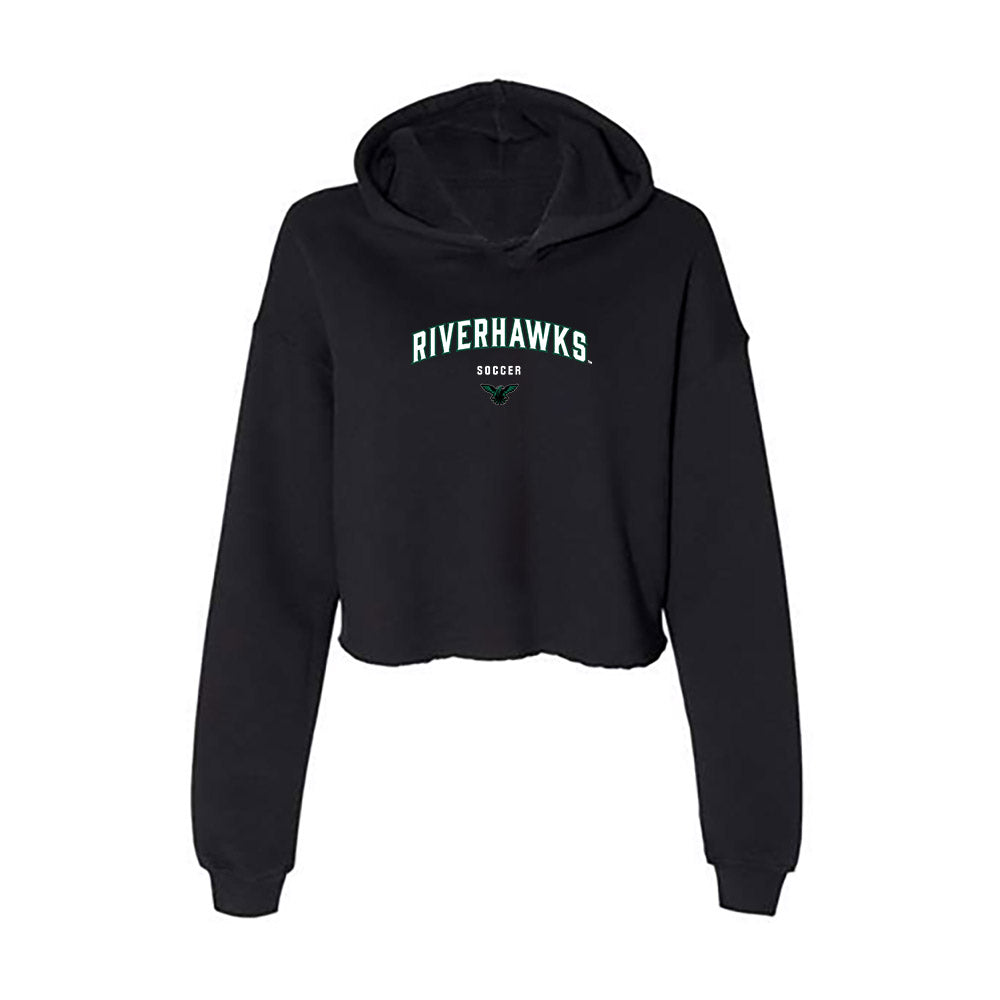 Northeastern State - NCAA Men's Soccer : Matheus Possamai - Women's Crop Fleece Hoodie-0