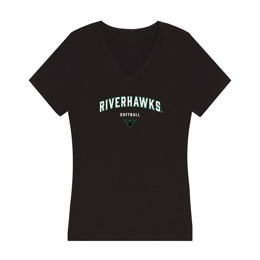 Northeastern State - NCAA Softball : Macie Sawney - Women's V-Neck T-Shirt-0