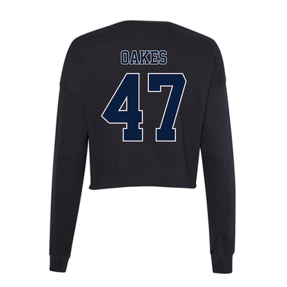 Nevada - NCAA Baseball : Ryan Oakes - Women's Cropped Crew Fleece-1