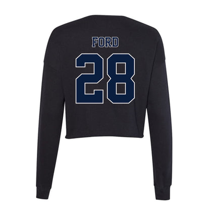 Nevada - NCAA Football : Mykel Ford - Women's Cropped Crew Fleece-1