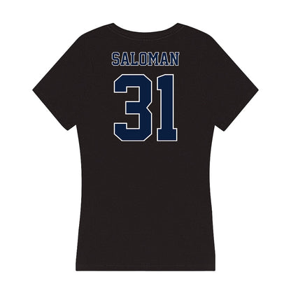 Nevada - NCAA Baseball : Logan Saloman - Women's V-Neck T-Shirt-1