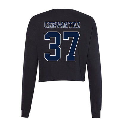 Nevada - NCAA Baseball : Takeo Cervantez - Women's Cropped Crew Fleece-1