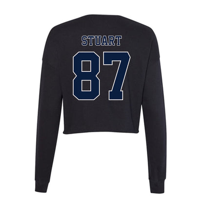 Nevada - NCAA Football : Oliver Stuart - Women's Cropped Crew Fleece-1
