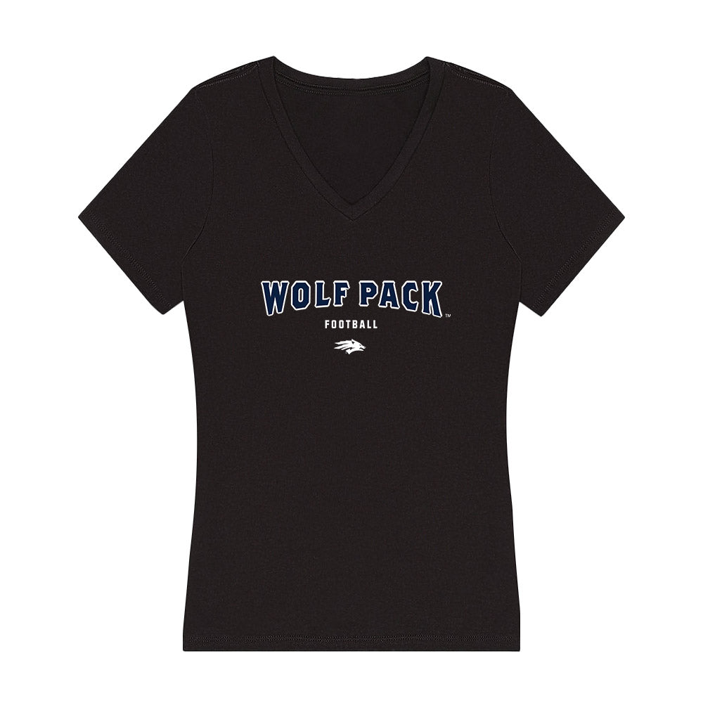 Nevada - NCAA Football : Donoven DeRicco - Women's V-Neck T-Shirt-0