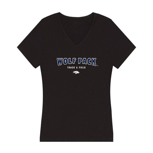 Nevada - NCAA Women's Track & Field : Natasha Chetty - Women's V-Neck T-Shirt-0
