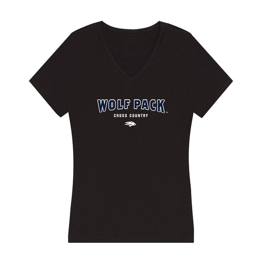 Nevada - NCAA Men's Cross Country : Dillon Walker - Women's V-Neck T-Shirt-0