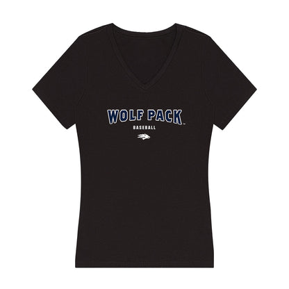Nevada - NCAA Baseball : Eric Valdez - Women's V-Neck T-Shirt-0