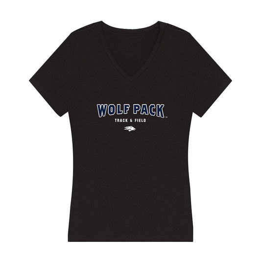 Nevada - NCAA Men's Track & Field : Hazel Gaspaire - Women's V-Neck T-Shirt-0