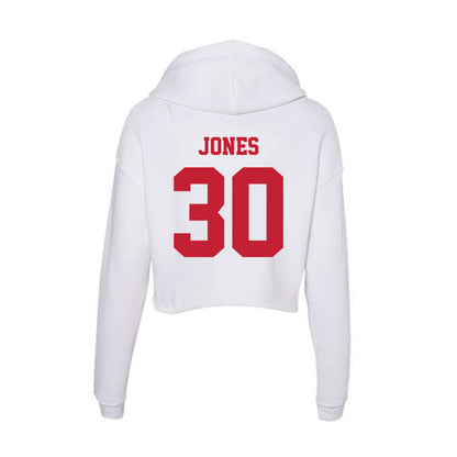 Ball State - NCAA Football : Jalon Jones - Classic Shersey Women's Crop Fleece Hoodie-1