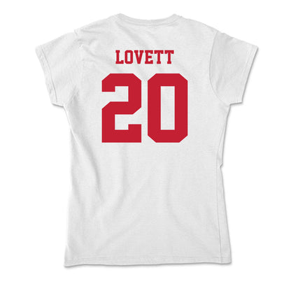 Ball State - NCAA Softball : Ashlee Lovett - Classic Shersey Soft Style Women’s T-Shirt-1