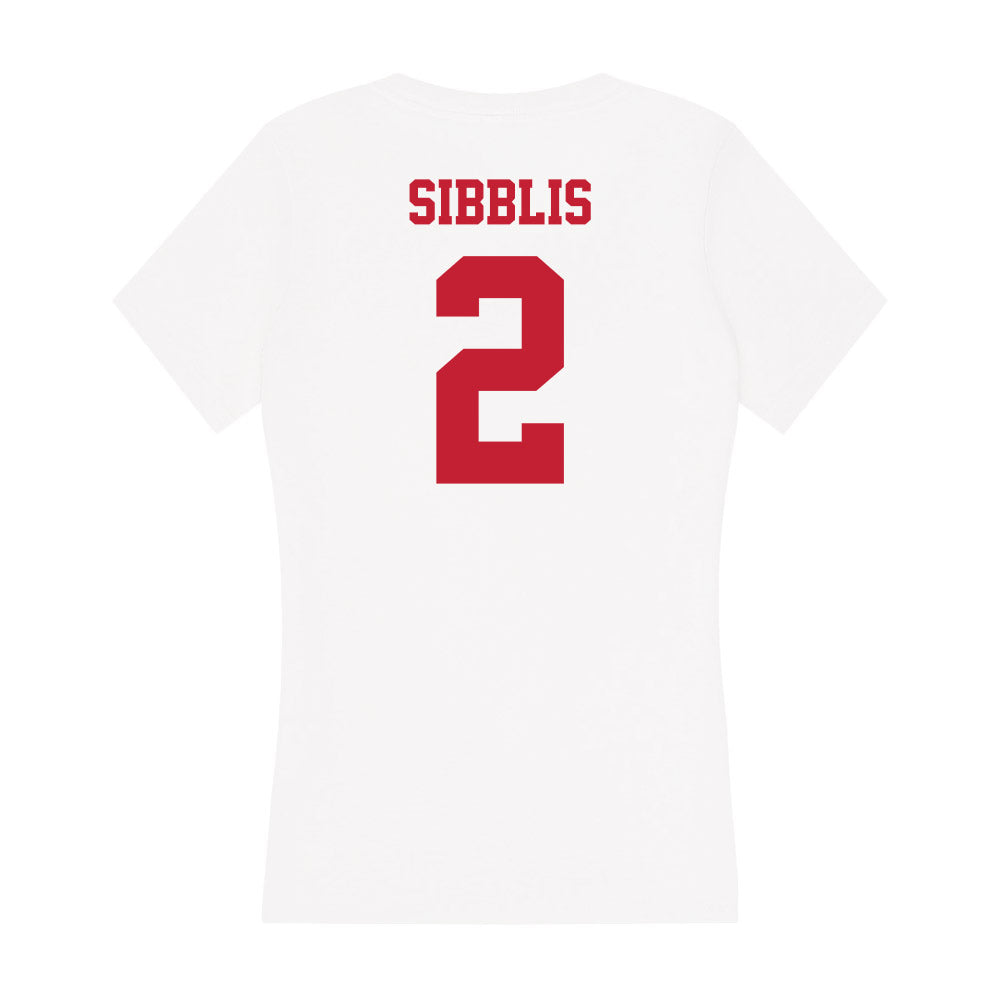 Ball State - NCAA Football : Mikhari Sibblis - Classic Shersey Women's V-Neck T-Shirt-1