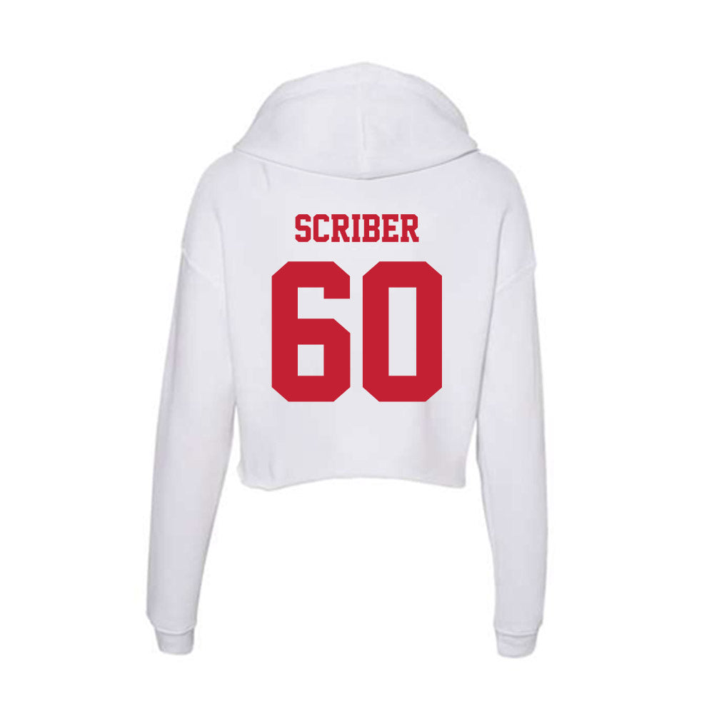 Ball State - NCAA Football : Blake Scriber - Classic Shersey Women's Crop Fleece Hoodie-1