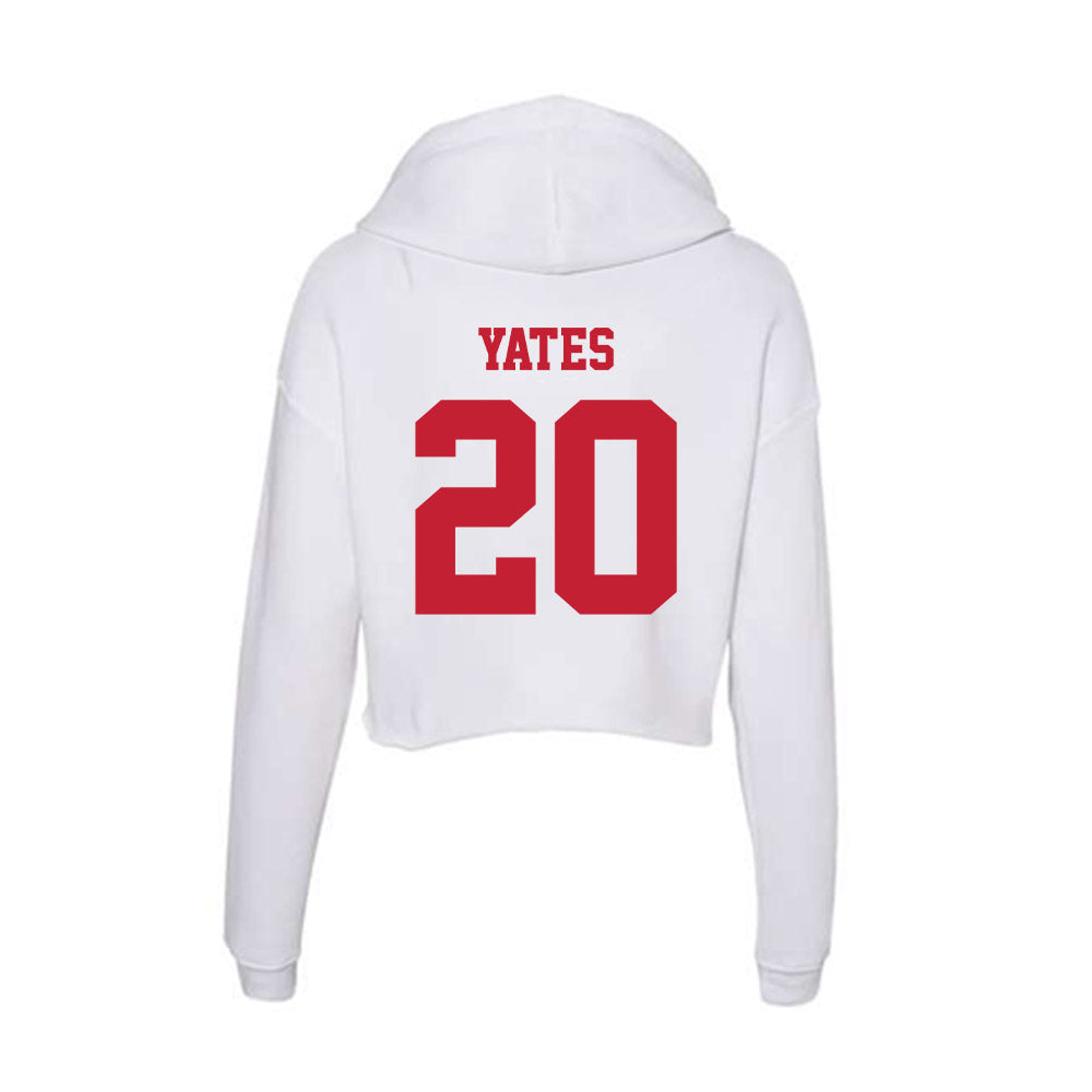 Ball State - NCAA Football : Willizhuan Yates - Classic Shersey Women's Crop Fleece Hoodie-1