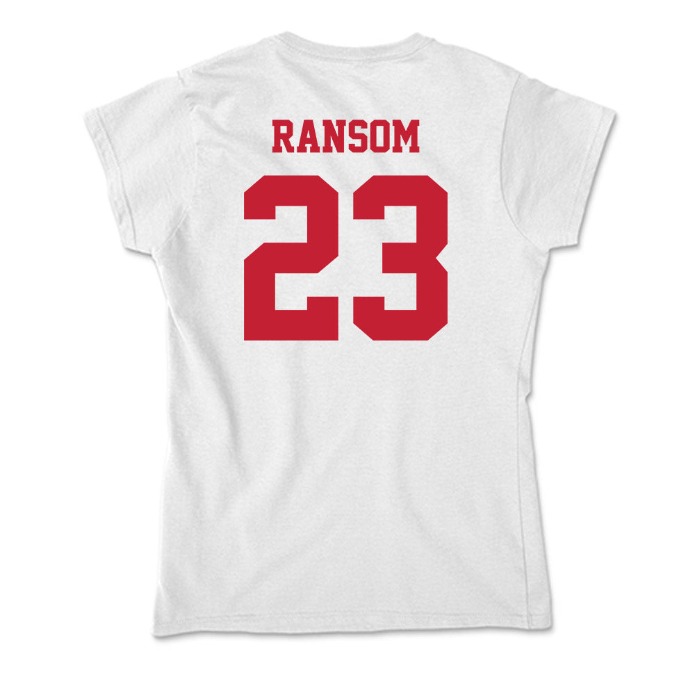 Ball State - NCAA Women's Basketball : Zuri Ransom - Classic Shersey Soft Style Women’s T-Shirt-1