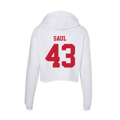 Ball State - NCAA Football : Adam Saul - Classic Shersey Women's Crop Fleece Hoodie-1