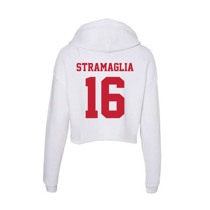 Ball State - NCAA Softball : Alyssa Stramaglia - Classic Shersey Women's Crop Fleece Hoodie-1